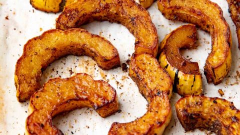 Roasted delicata squash social media