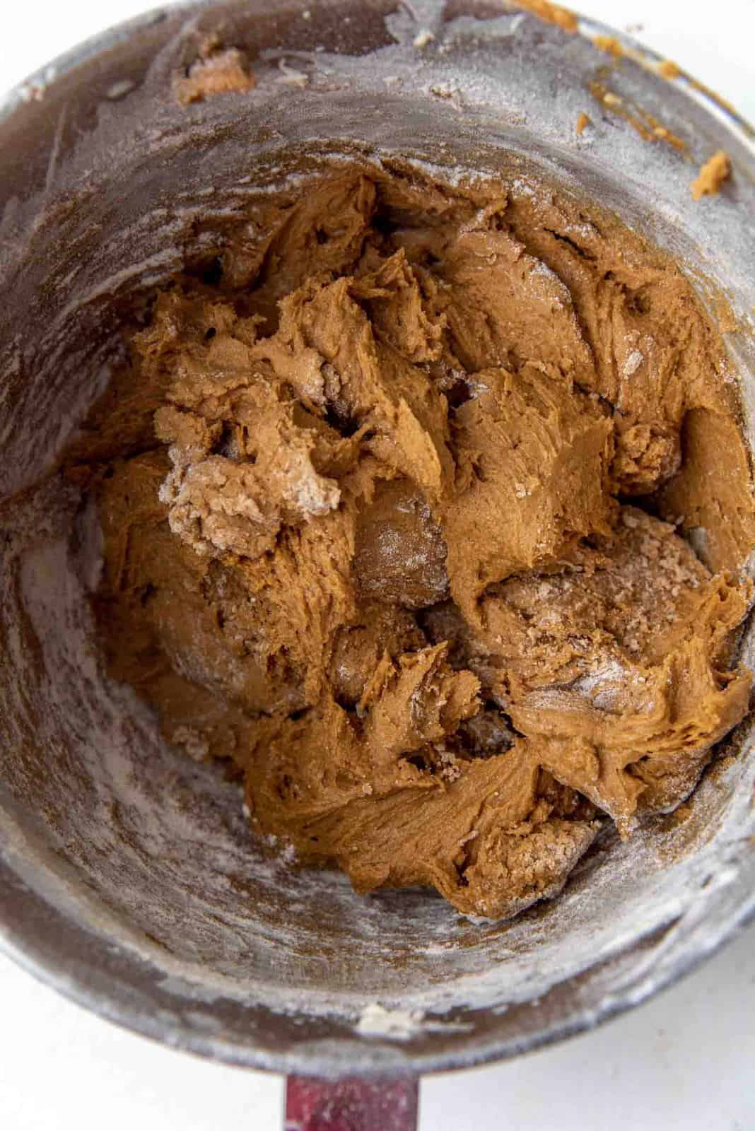 Adding the dry ingredients