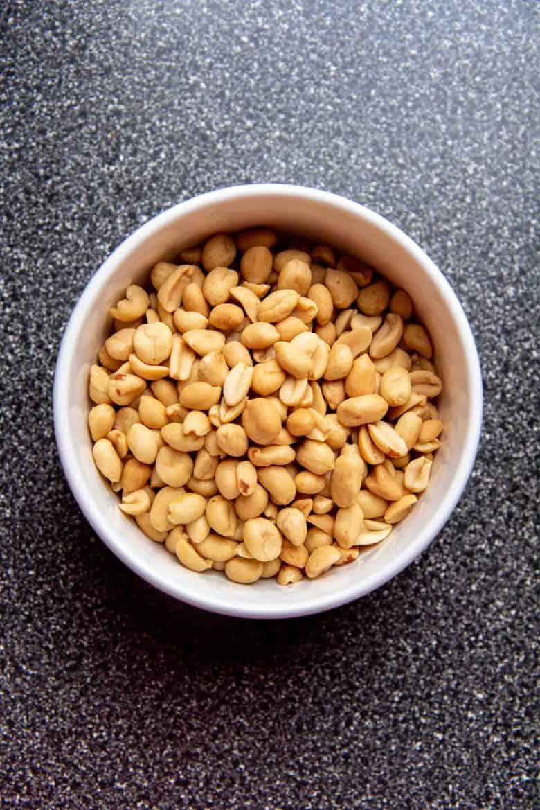 roasted peanuts in a bowl