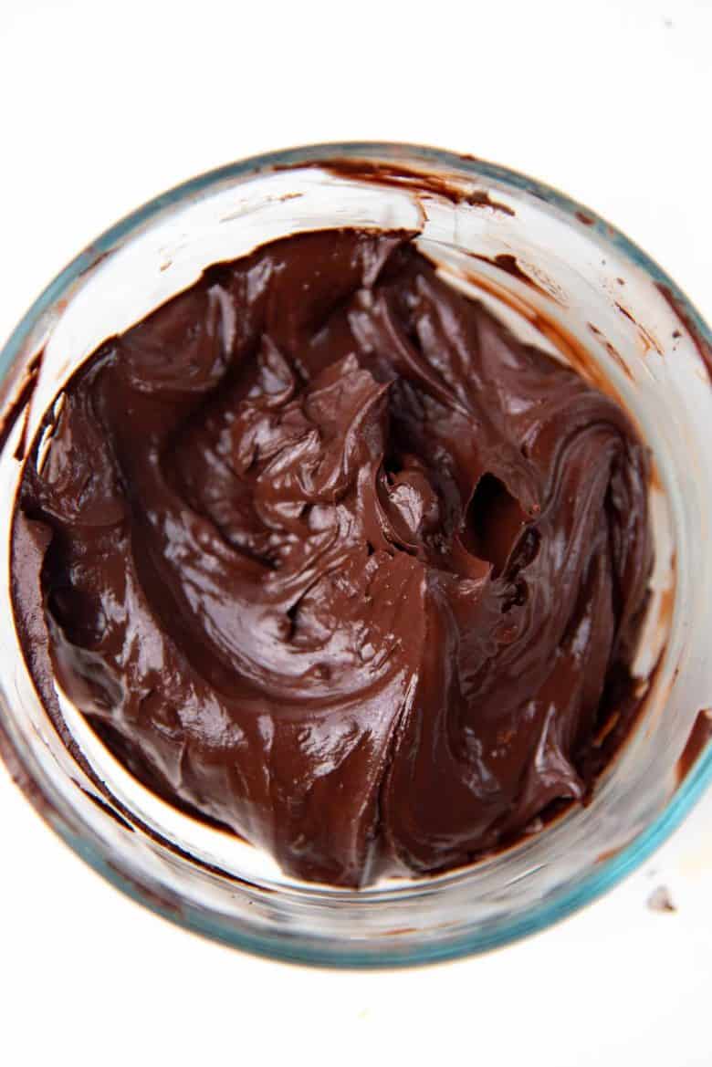A cocoa powder paste - cocoa powder bloomed in hot water