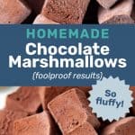 Chocolate marshmallow social media
