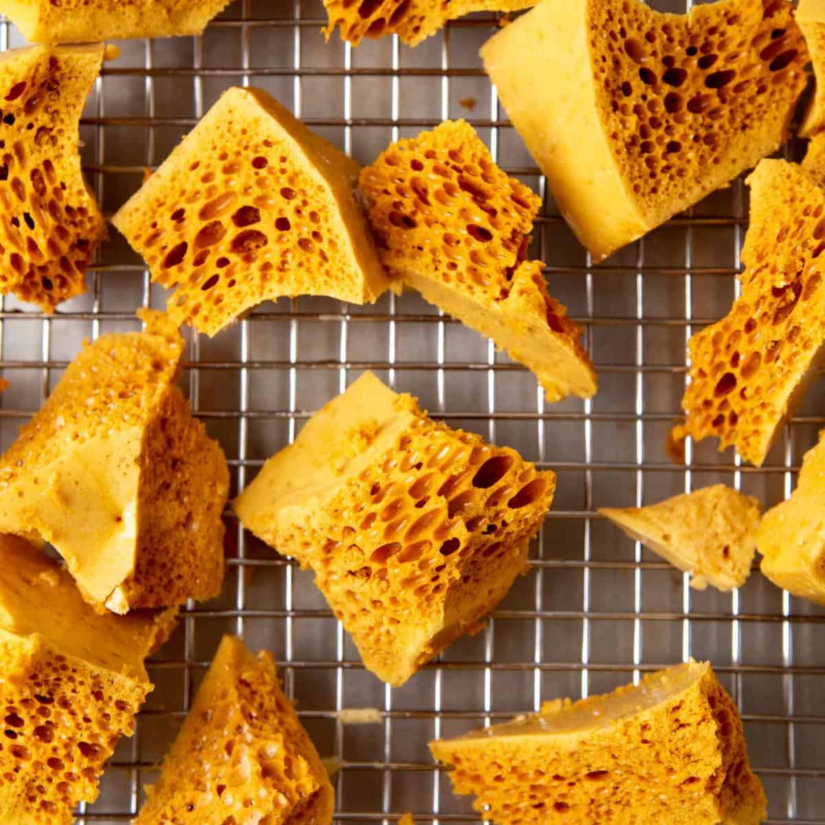 The Best Honeycomb Recipe (Easy honeycomb candy) - The Flavor Bender