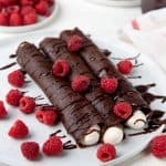 Chocolate crepe social media