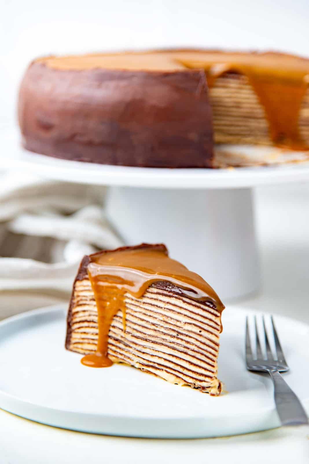 Salted Caramel Chocolate Crepe Cake - 81