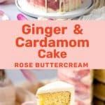 Spiced cake with rose buttercream social media
