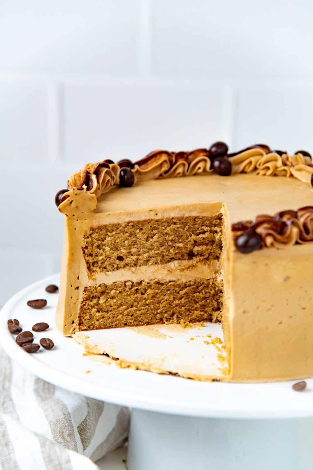 Coffee Layer Cake (Espresso Cake) The Flavor Bender