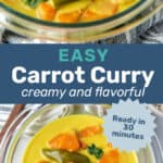 Carrot curry social media