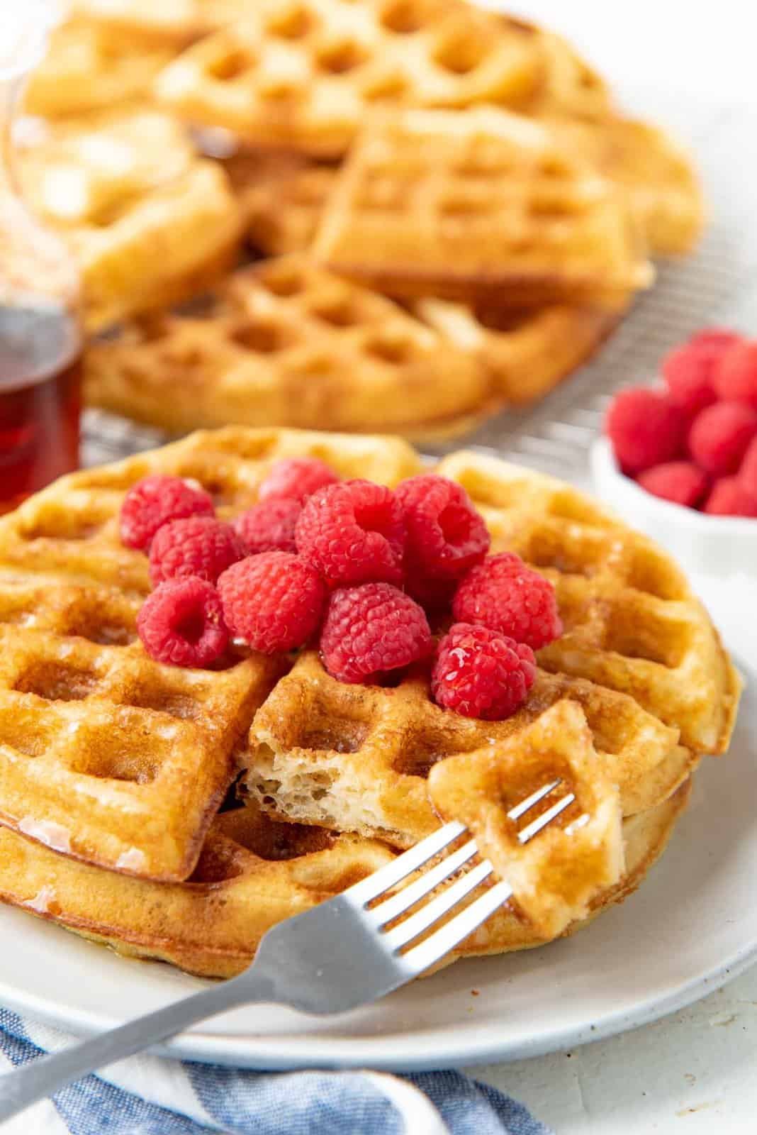 The Best Overnight Yeasted Waffles - 36