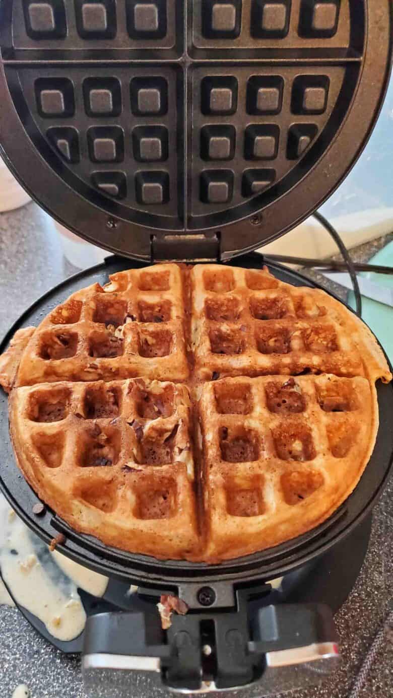 Freshly made waffle
