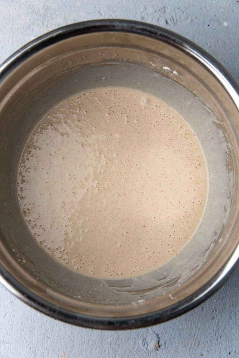 Stir to combine the flour with the milk mixture