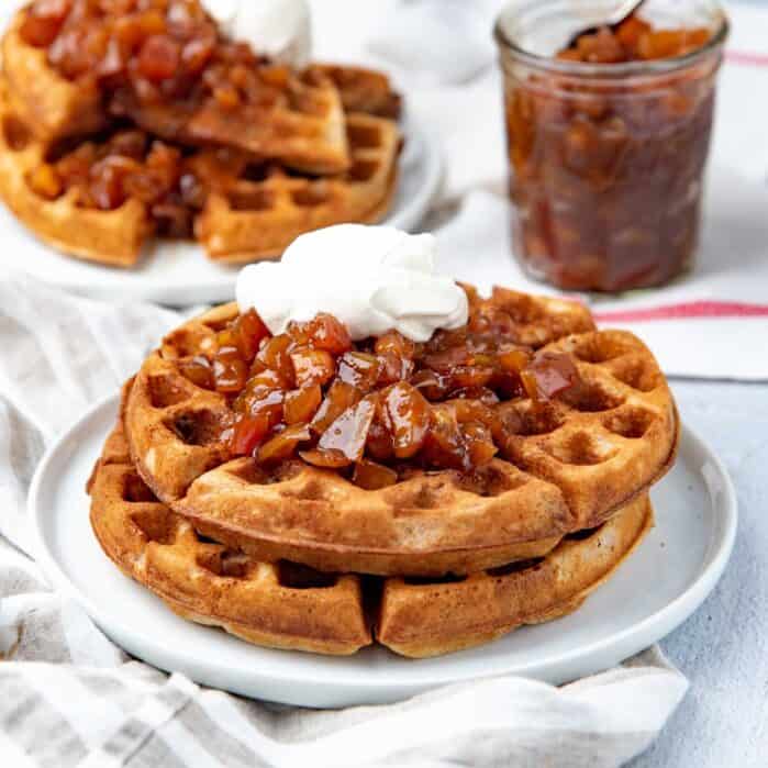 Spiced yeasted waffles Social Media