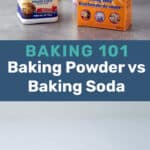 Baking powder vs baking soda pin