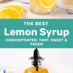 Pinterest image for lemon syrup