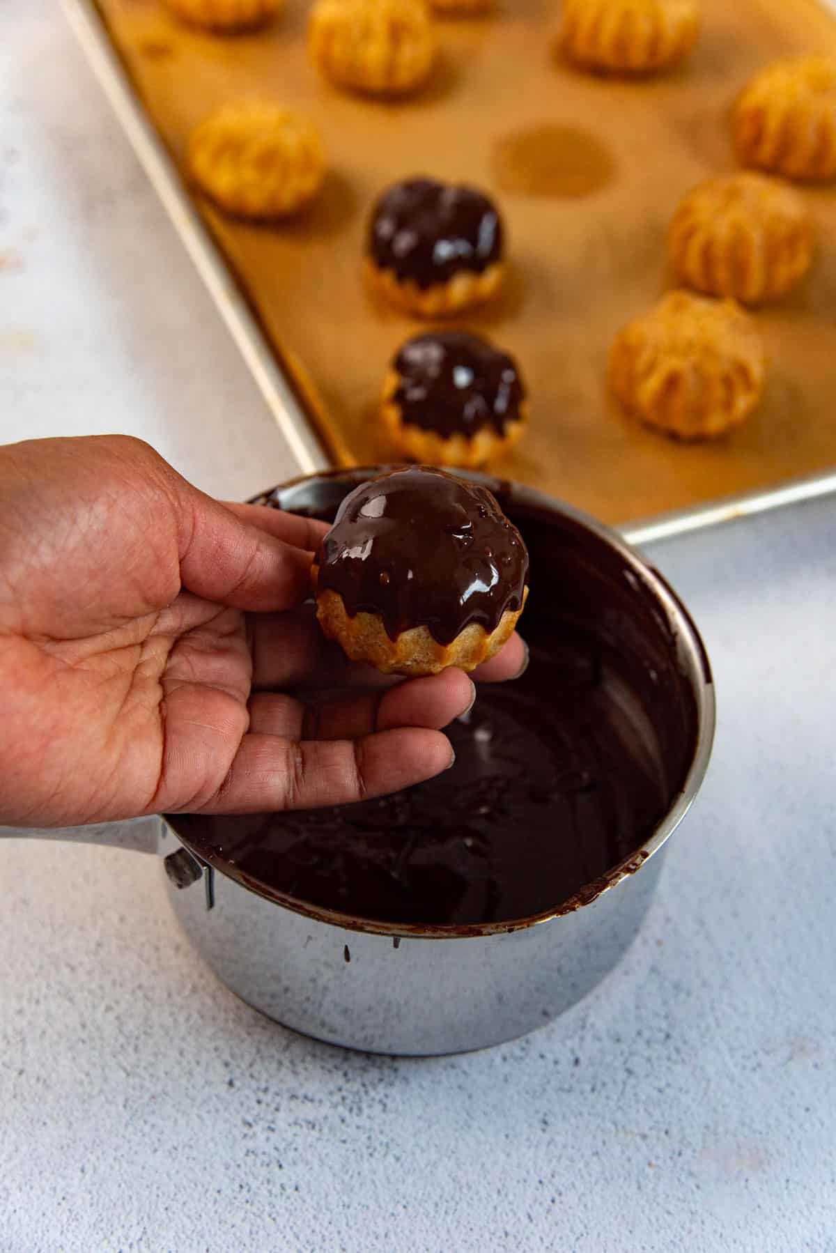 The Best Profiteroles Recipe  with Pastry Cream  - 6