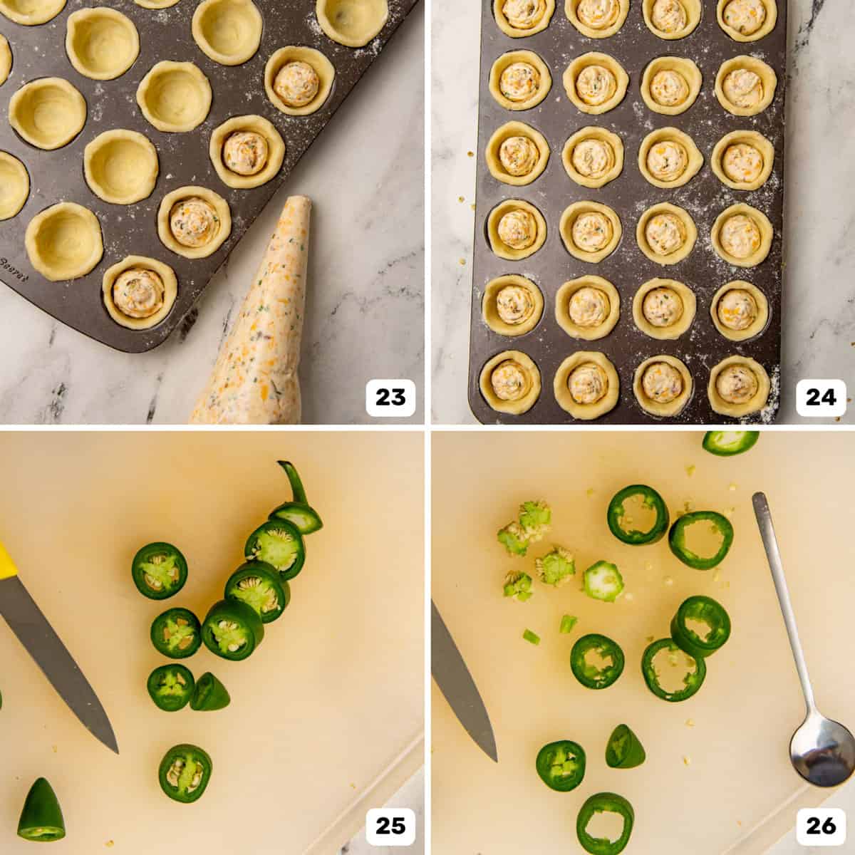 Jalape o Eyeball Tarts  Easy Halloween Appetizer  - 40