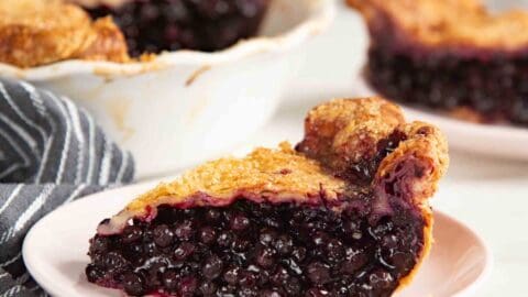 Wild Blueberry Pie