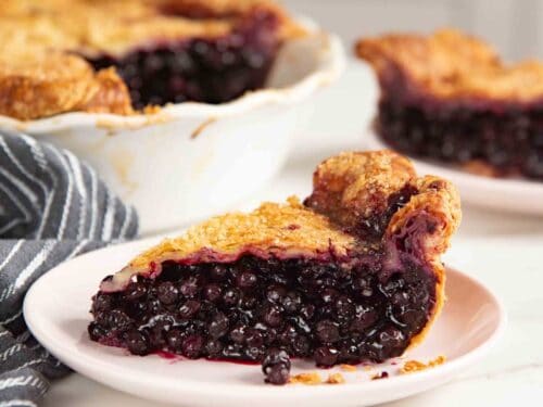 Wild Blueberry Pie