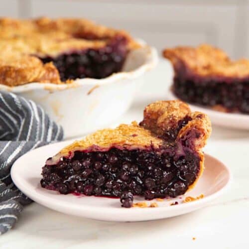 Wild Blueberry Pie